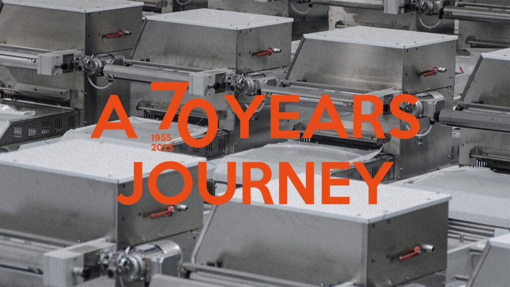 ILPRA ‘70 Years Journey’ historical anniversary video showcasing seven decades of innovation in packaging machinery.